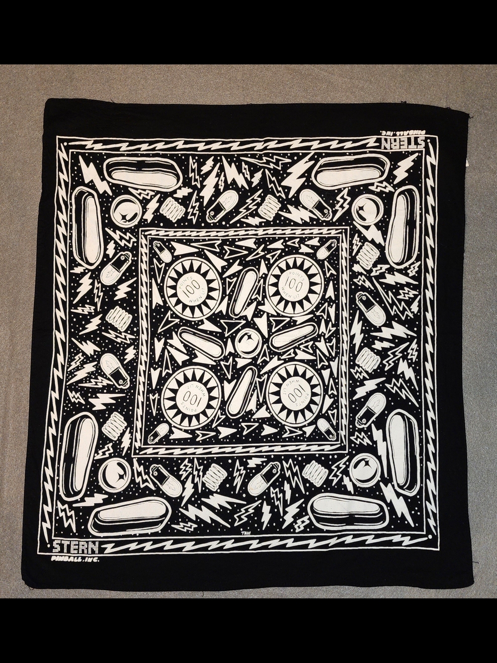 Stern Pinball Bandana, Pinball Game Machine Manufacturer, Arcade